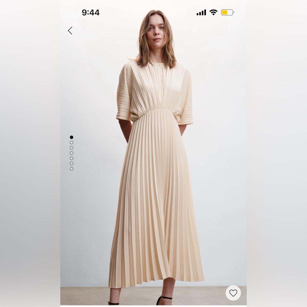 Mango Cream Dress, size 6